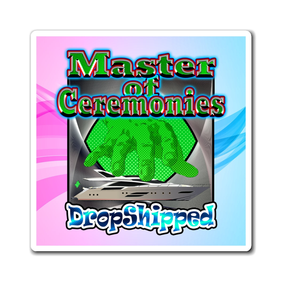 logo - Magnets - (light blue-pink wave)