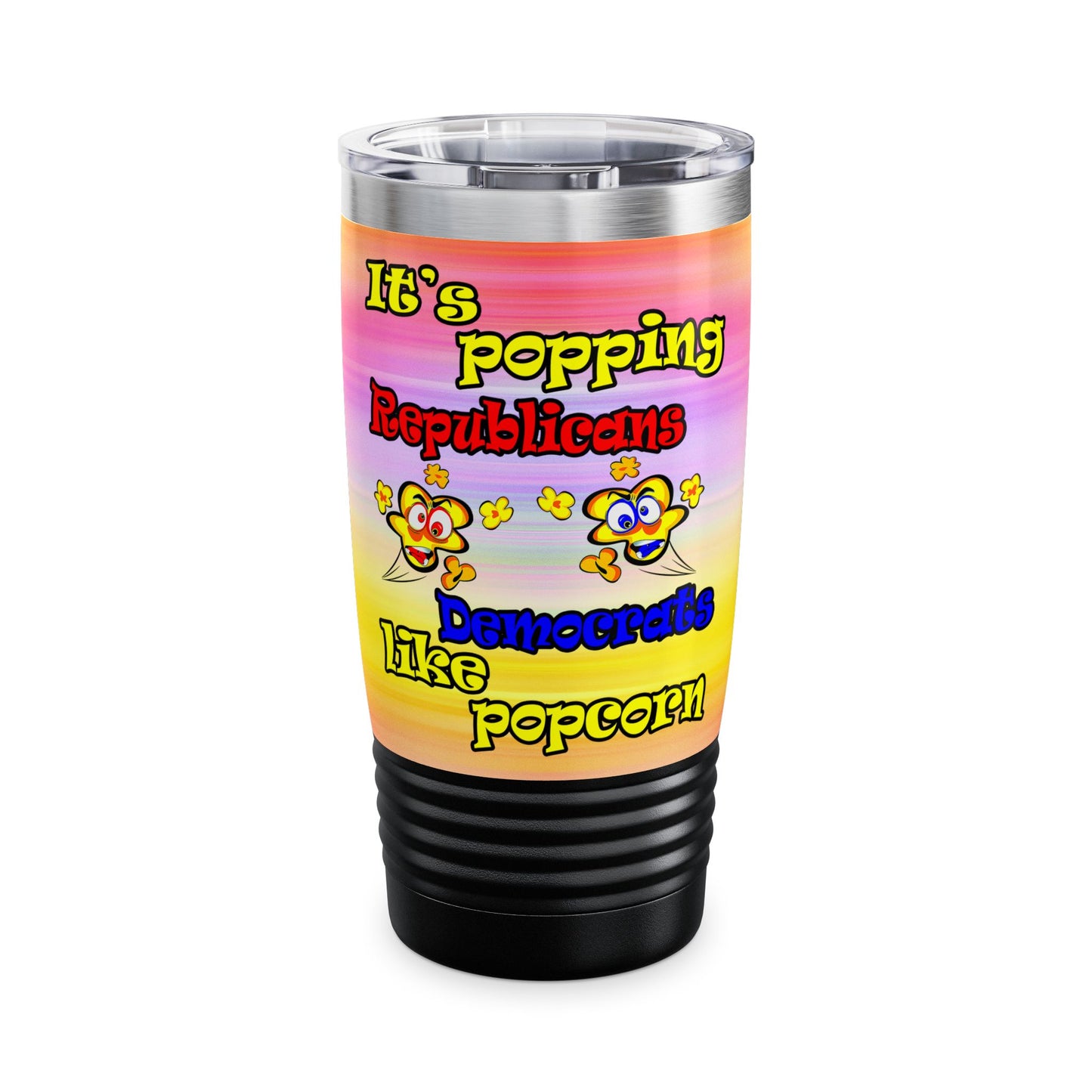 popping like popcorn - Ringneck Tumbler, 20oz (color blur)