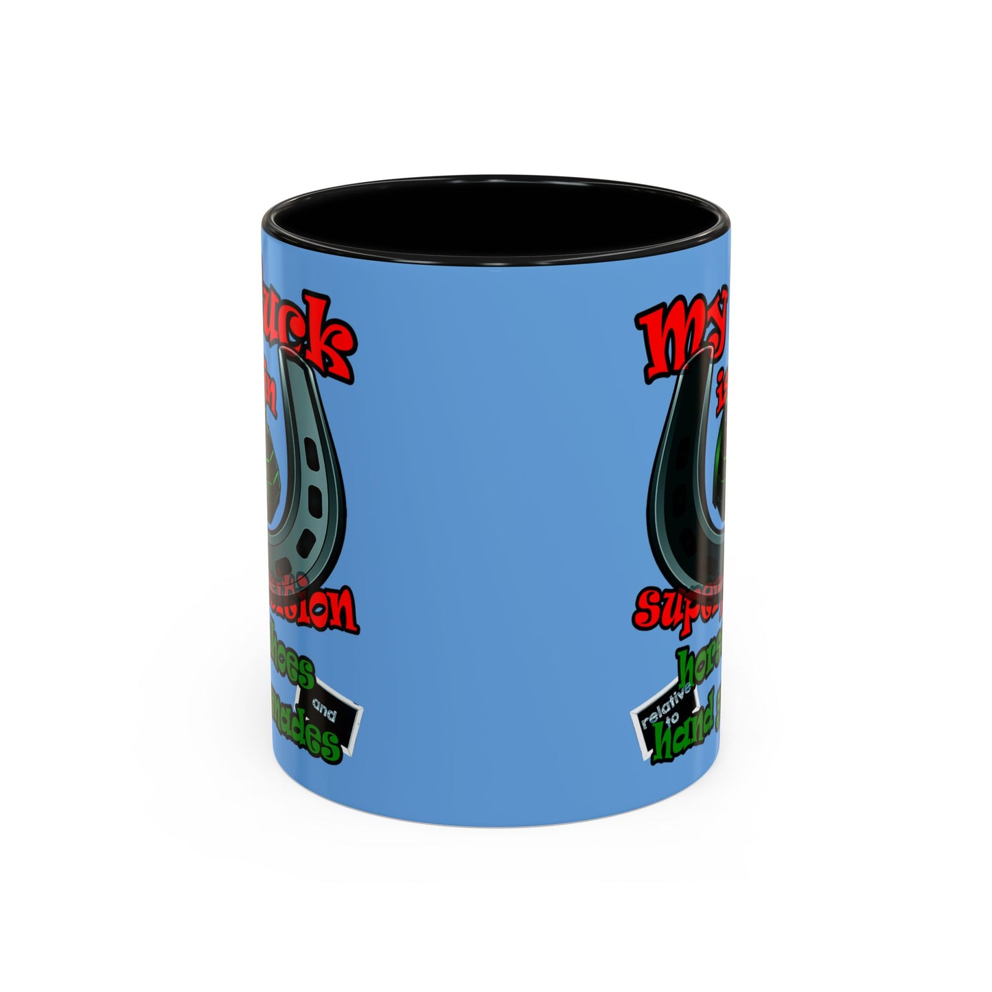 my luck - Accent Mug (light blue)