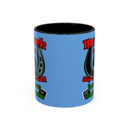 my luck - Accent Mug (light blue)