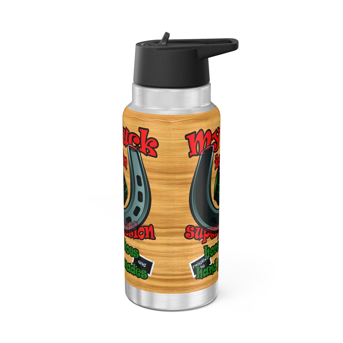 my luck - Gator Tumbler, 32oz  (butterscotch wood finish)