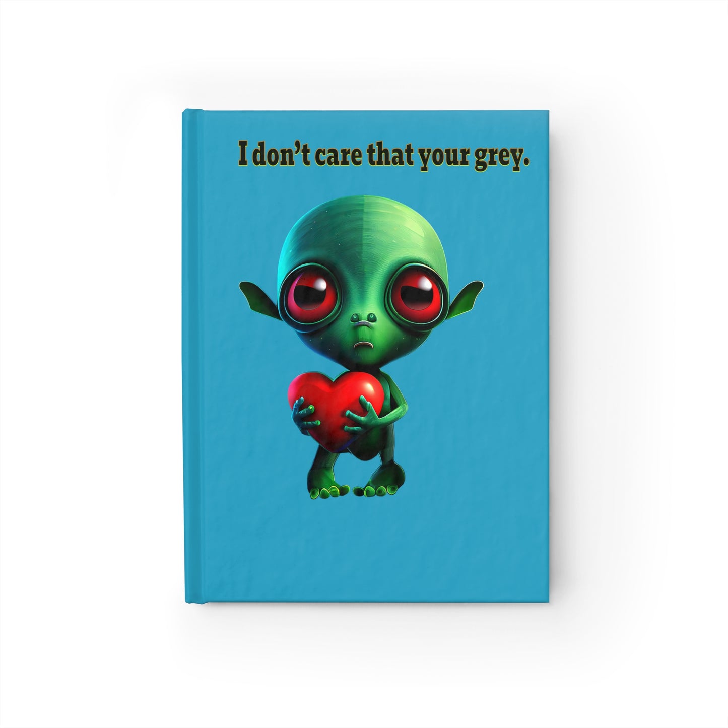 I don't care that your grey - journal-blank (turquoise)