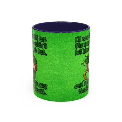 turtle race - Accent Mug (green turf)