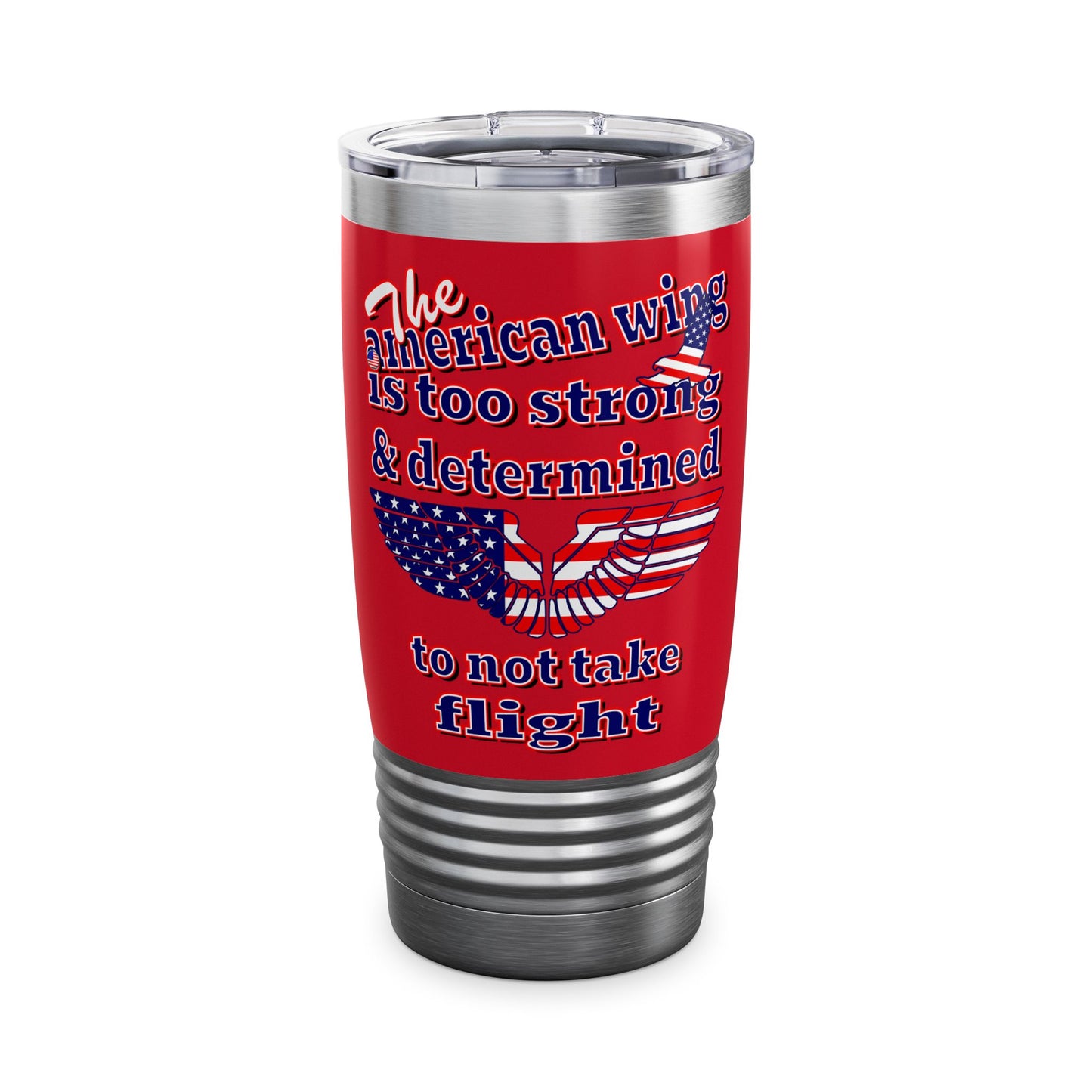 american wing - Ringneck Tumbler, 20oz (dark red)