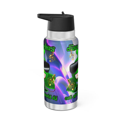 disc jockey - Gator Tumbler, 32oz (grey-pink wave)