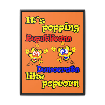 popping like popcorn - framed canvas art (crusta)