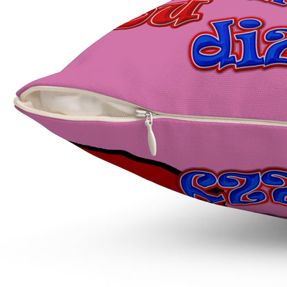 santa's shoes - Spun Polyester Square Pillow - (light pink)