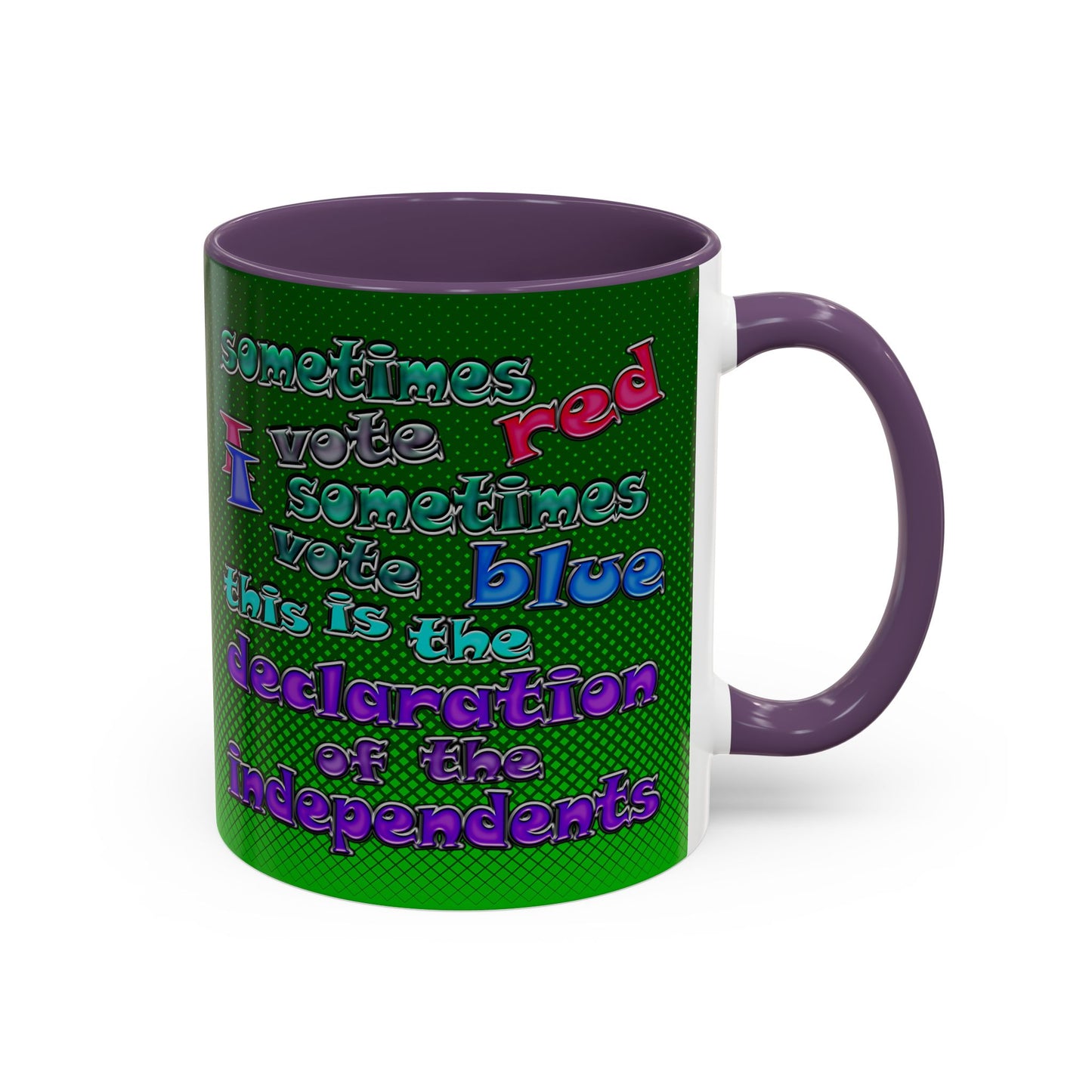 declaration of the independents - Accent Mug (logo green)