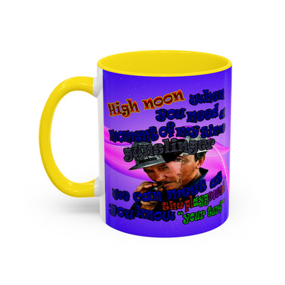 high noon - Accent Mug (purple-pink wave)