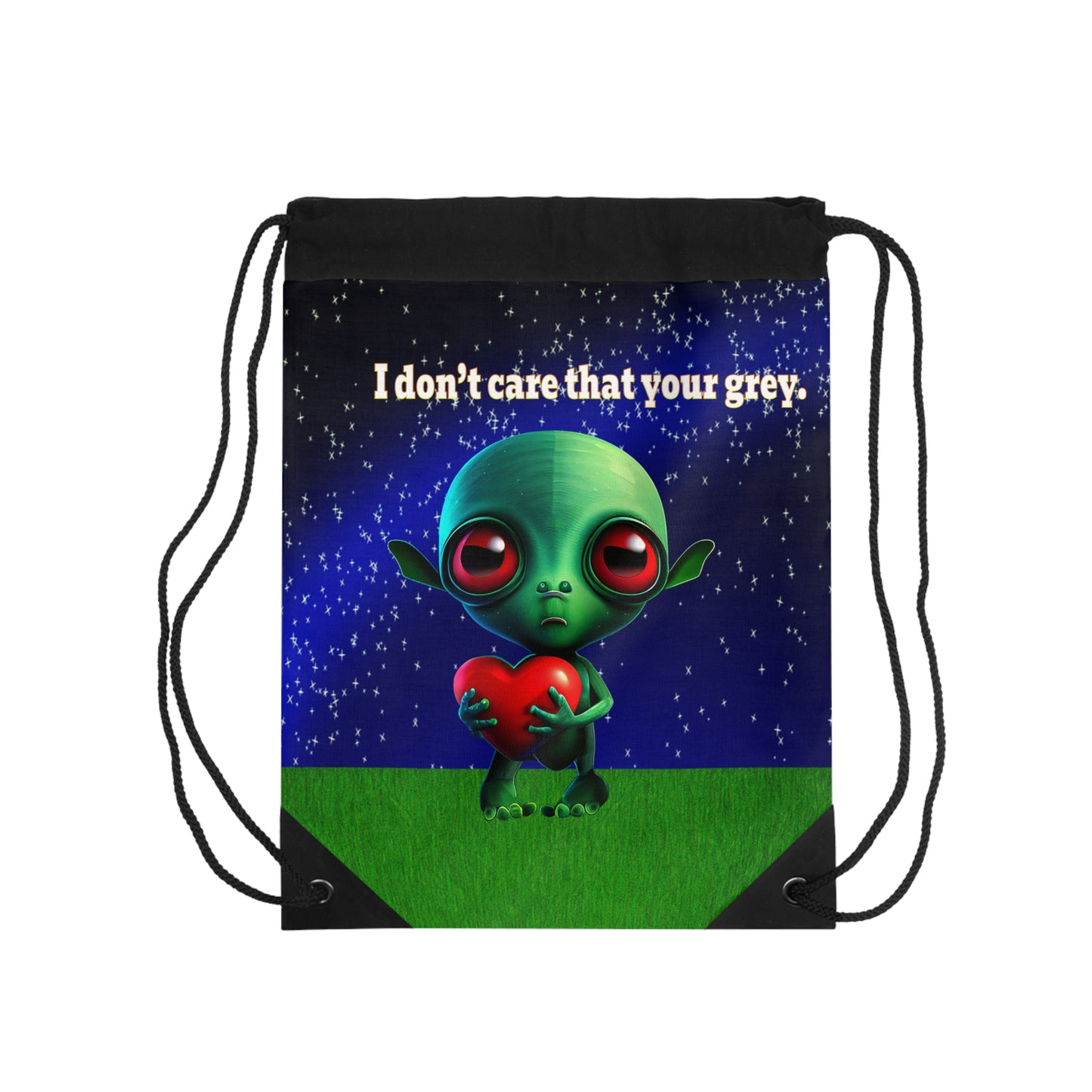 I don't care that your grey - Drawstring Bag ('snoops' background)