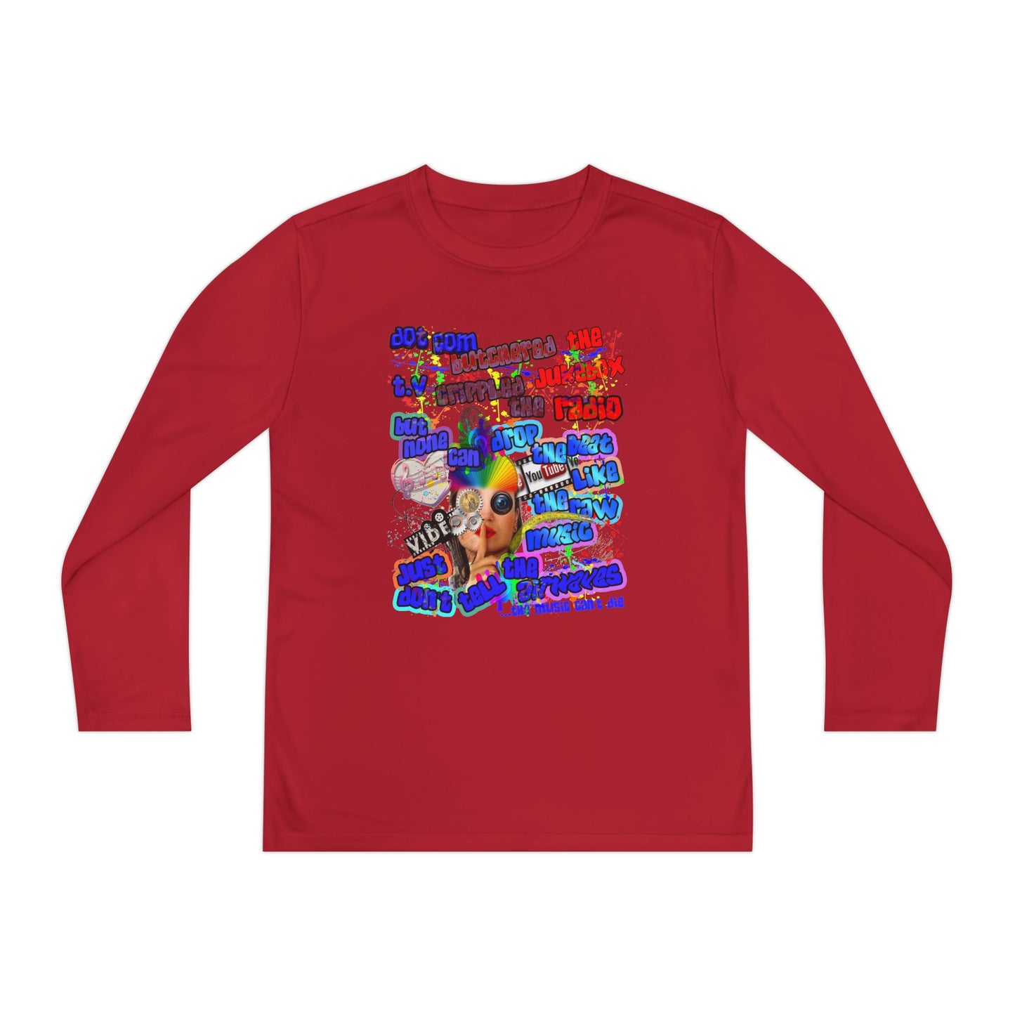 drop the beat - Youth Long Sleeve Competitor Tee