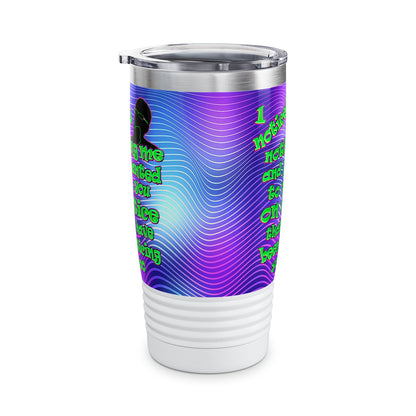 noticed you noticing - Ringneck Tumbler, 20oz (purple wave)