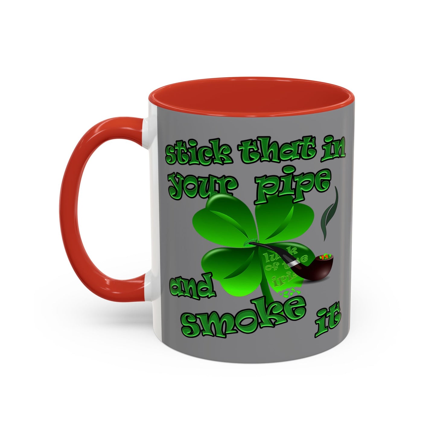 celtics logo - Accent Mug (grey)