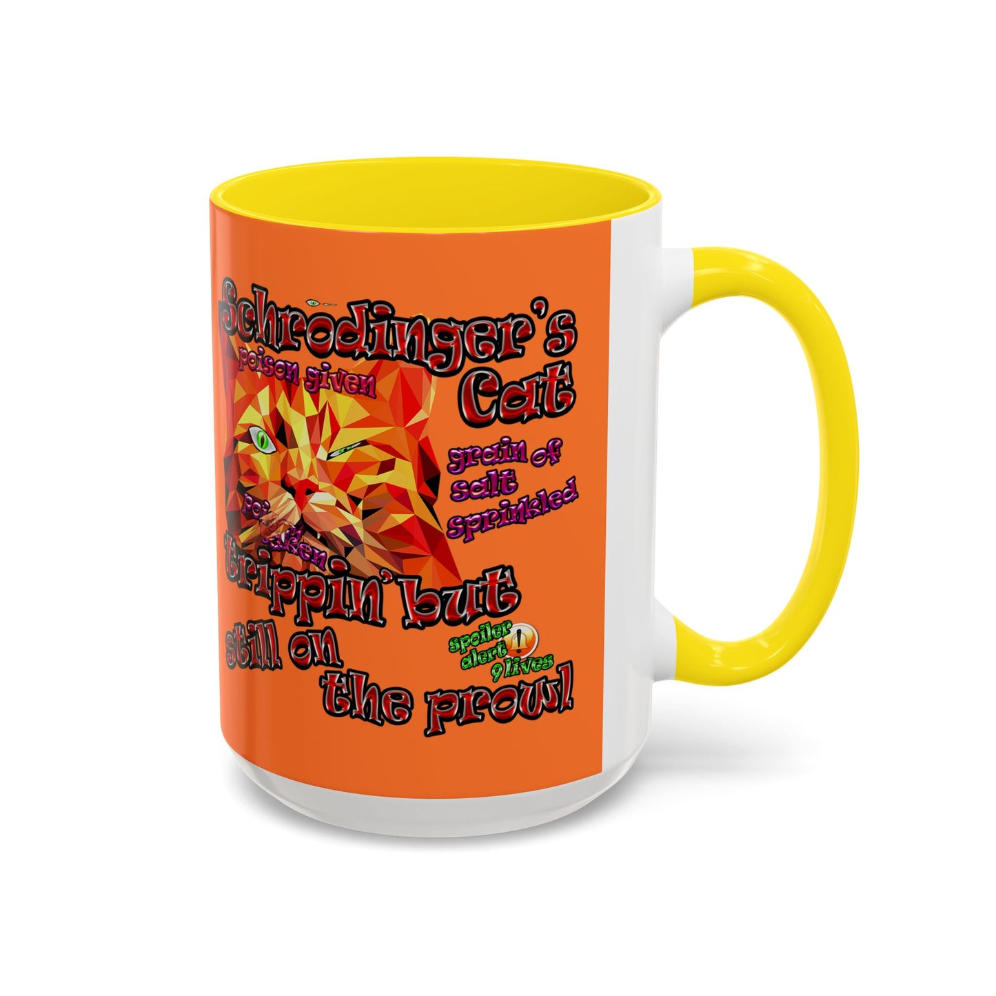 schrodinger's cat - Accent Mug (crusta)