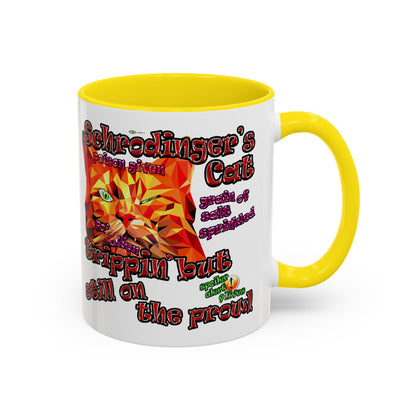 schrodinger's cat - Accent Mug (white)