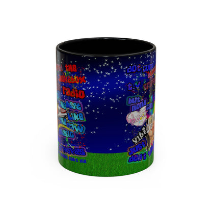 drop the beat - Accent Mug ('snoops' background)