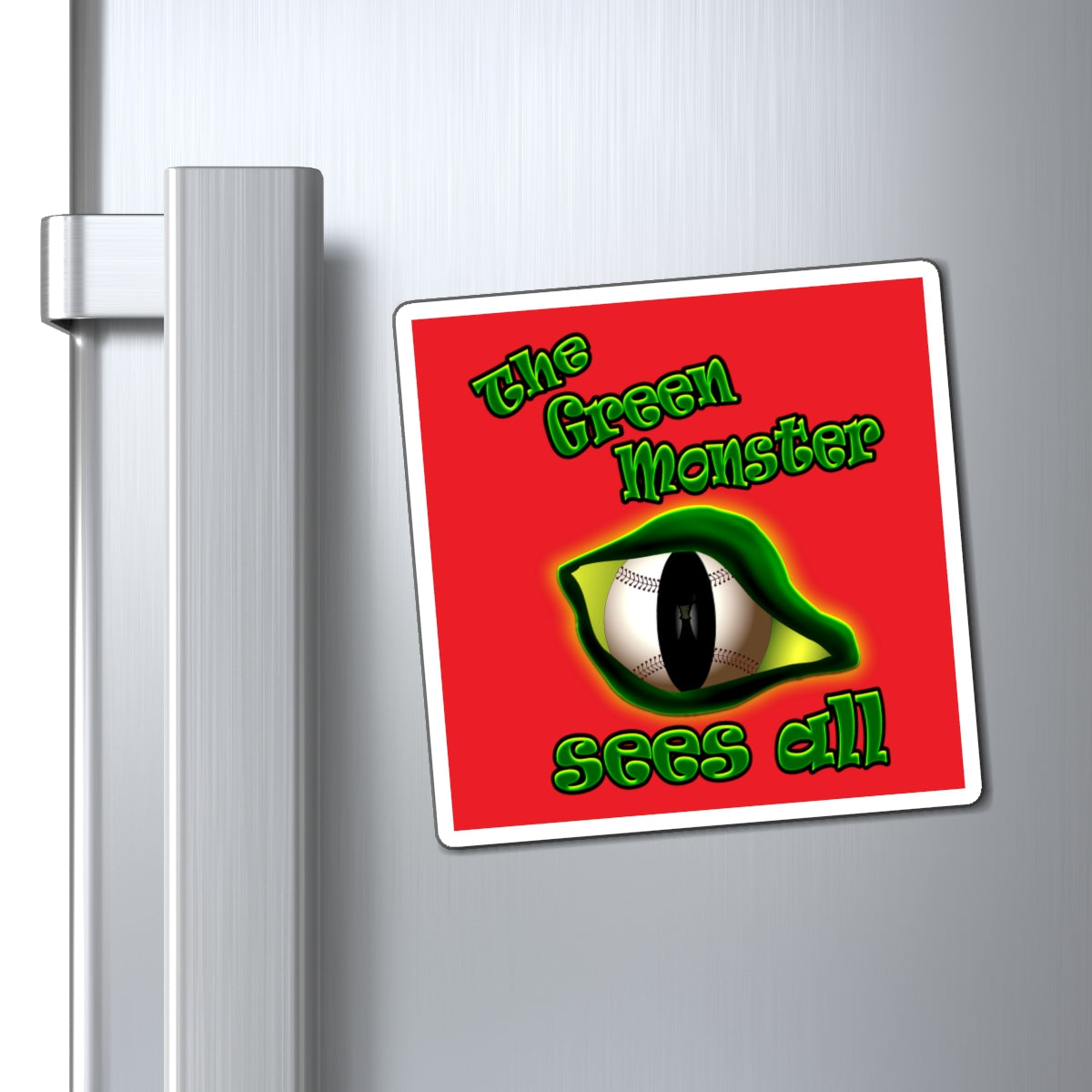 green monster - Magnets - (red)