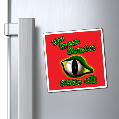 green monster - Magnets - (red)