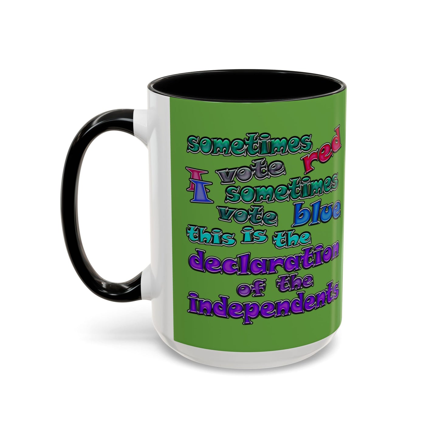 declaration of the independents - Accent Mug (green)