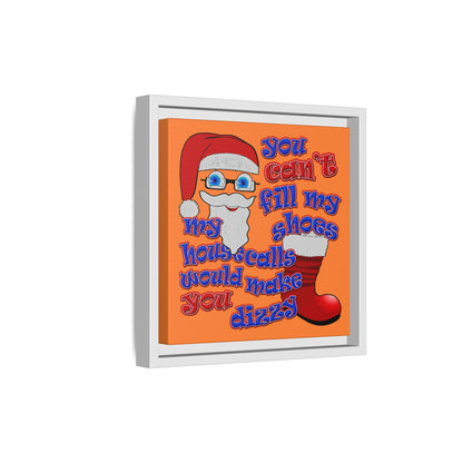 santa's shoes - framed canvas art (crusta)