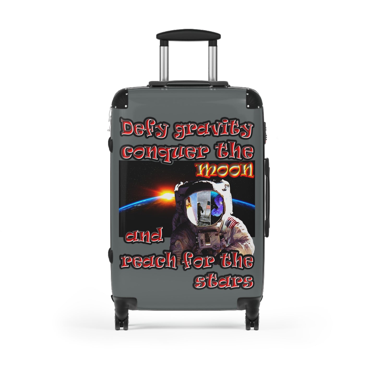 defy conquer reach - Suitcase (dark grey)