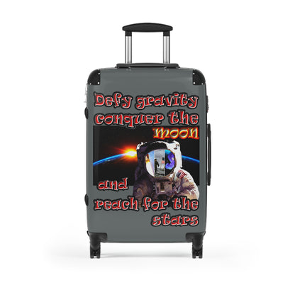 defy conquer reach - Suitcase (dark grey)