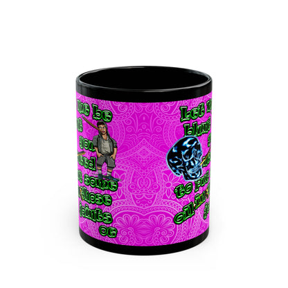 og - Black Mug (pink swirl)