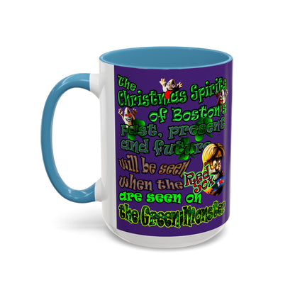 christmas spirits of boston - Accent Mug (purple)