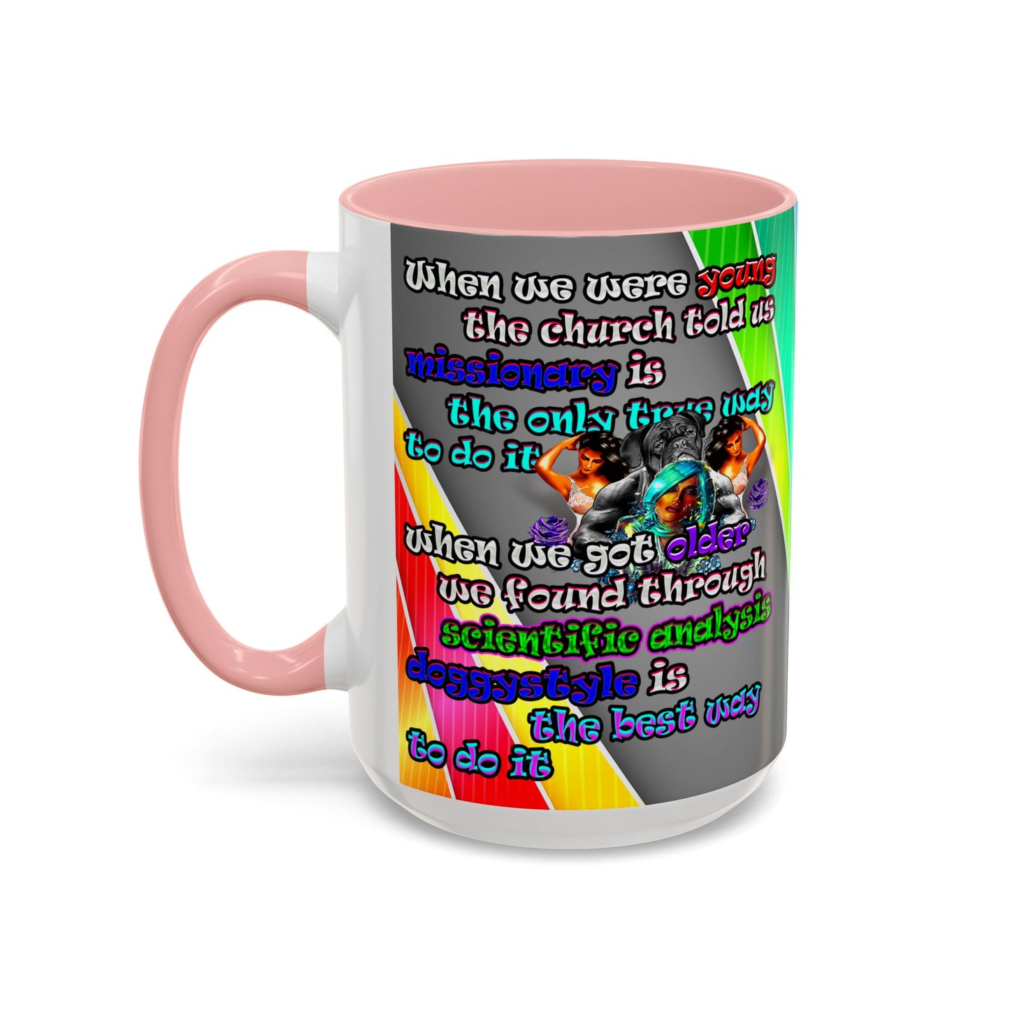 doggystyle - Accent Mug (rainbow split)