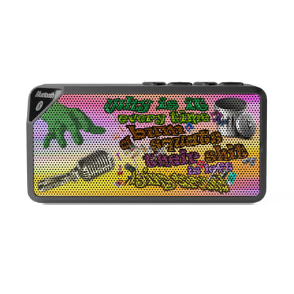 the bum's shit - Jabba Bluetooth Speaker (color blur)