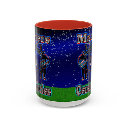 em cee squared - Accent Mug ('snoops' background)