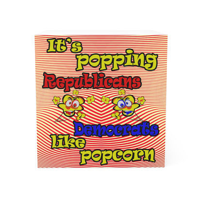 popping like popcorn - note cube (yellow-orange wave)