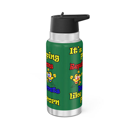 popping like popcorn - Gator Tumbler, 32oz (dark green)