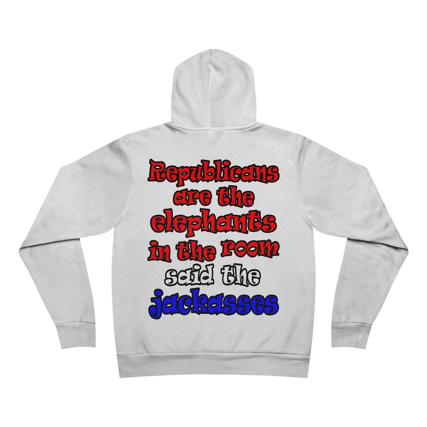 donkeys and elephants - Unisex Sponge Fleece Pullover Hoodie