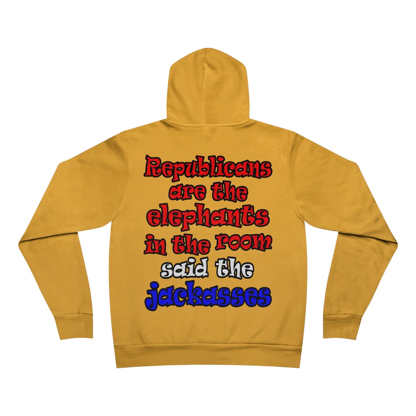 donkeys and elephants - Unisex Sponge Fleece Pullover Hoodie