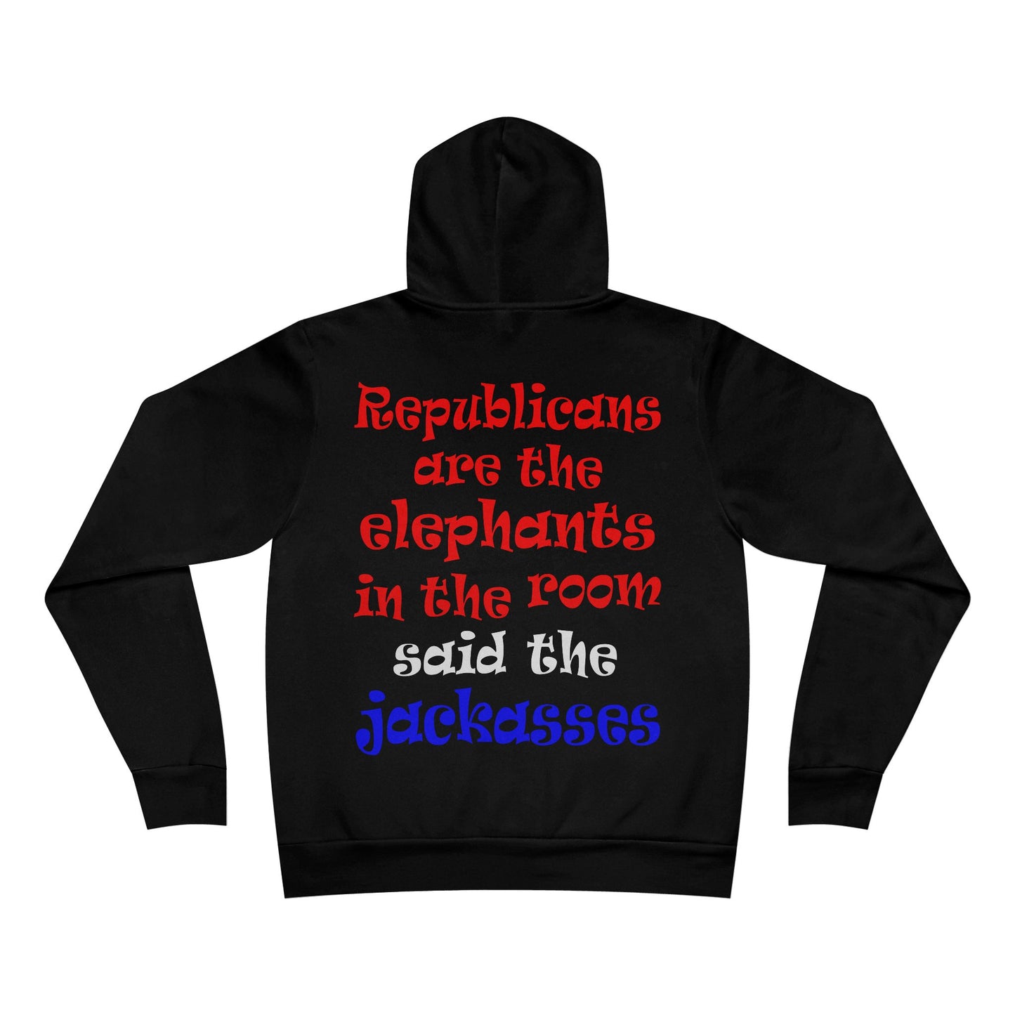 donkeys and elephants - Unisex Sponge Fleece Pullover Hoodie