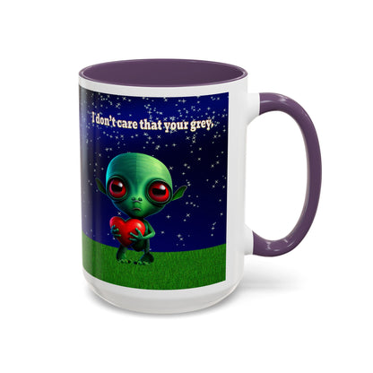I don't care that your grey - Accent Mug ('snoops' background)