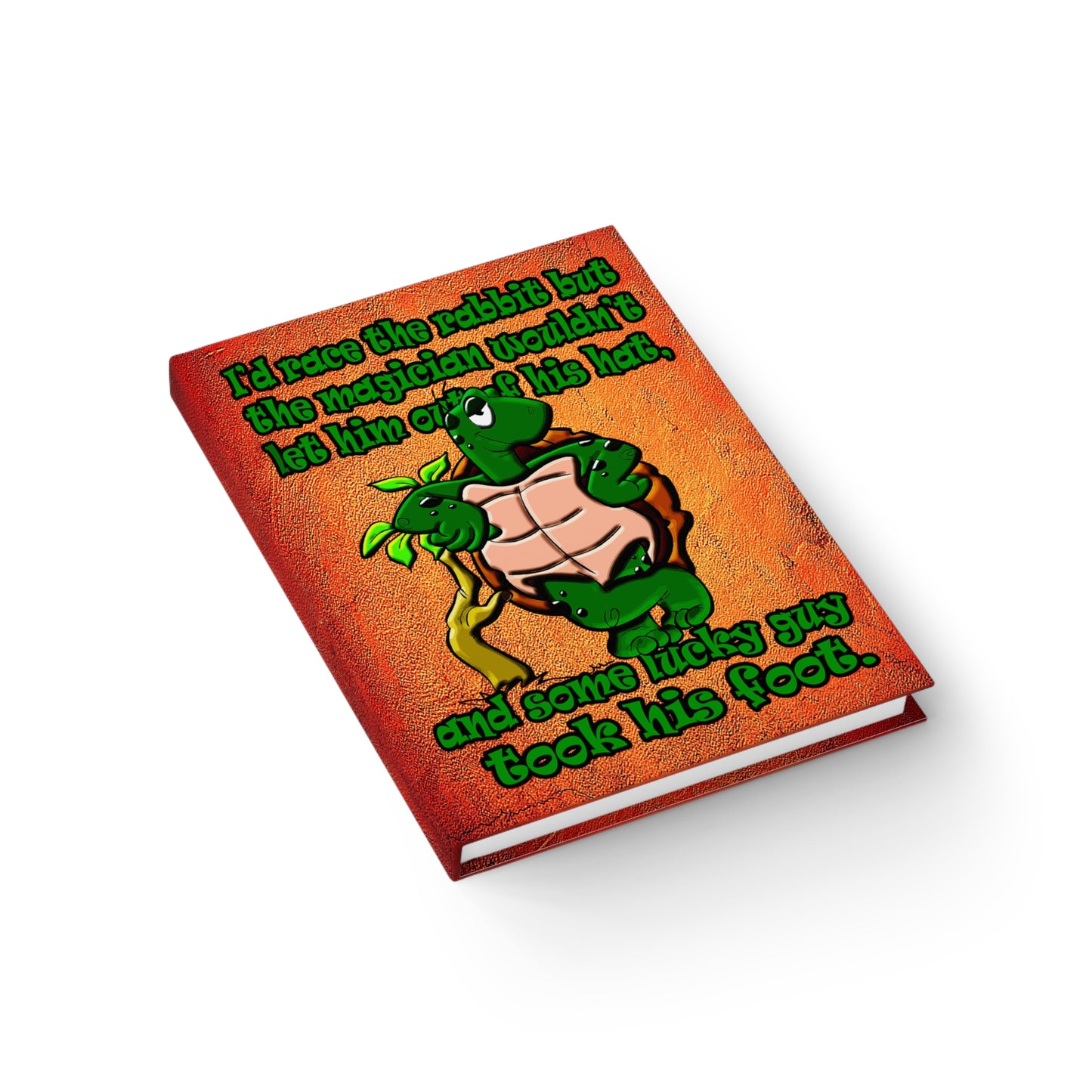 turtle race - journal-blank (burnt orange)