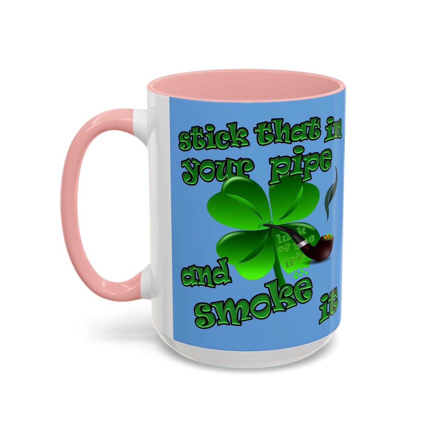 celtics logo - Accent Mug (light blue)