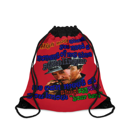 high noon - Drawstring Bag (dark red)
