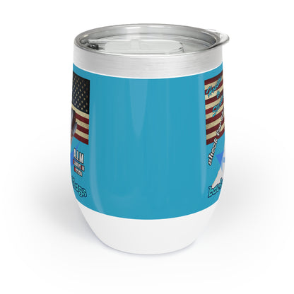 shoot for the stars - Chill Wine Tumbler (turquoise)