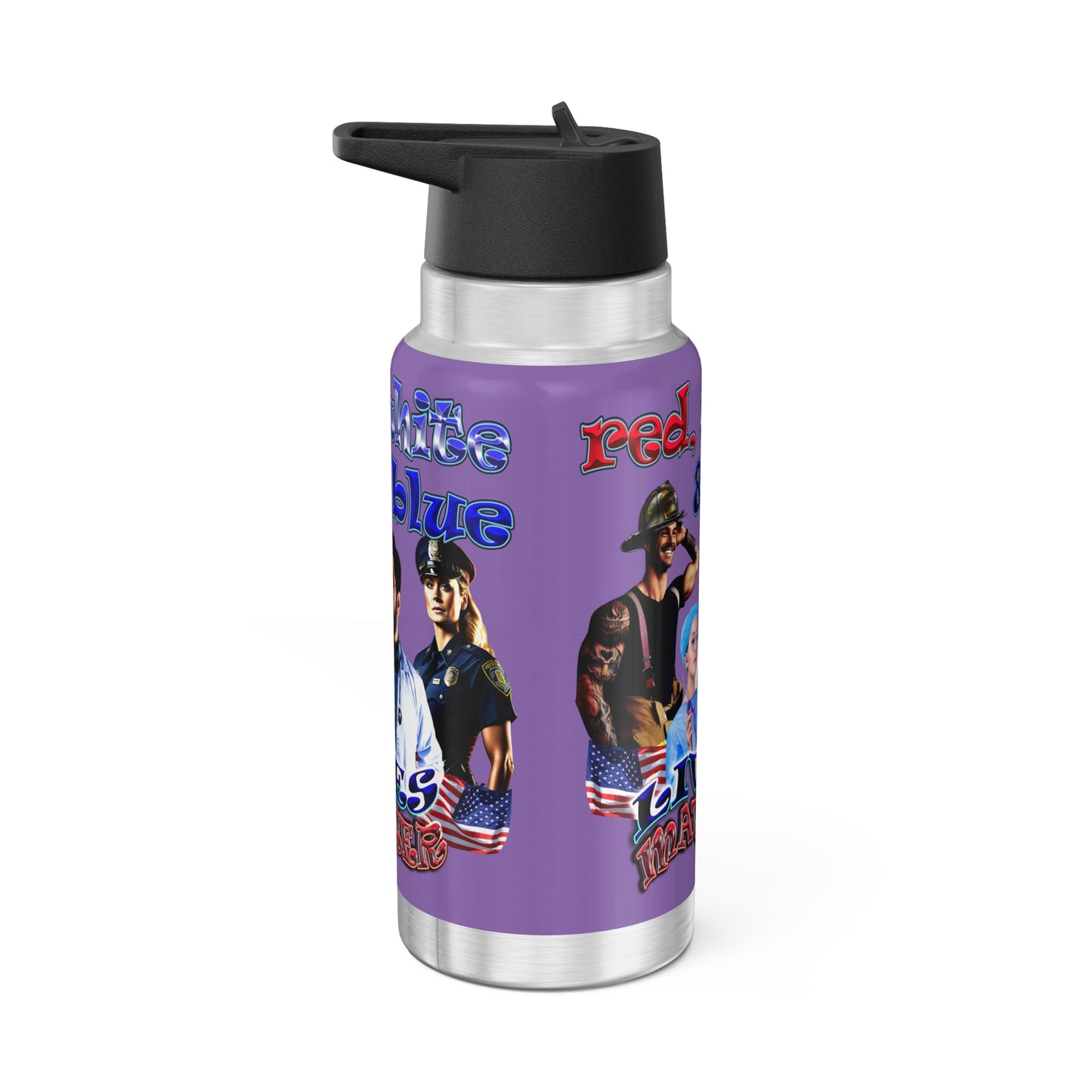 rw&b lives matter - Gator Tumbler, 32oz (light purple)