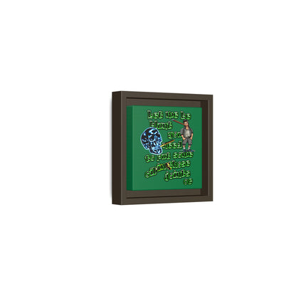 og - framed canvas art (dark green)