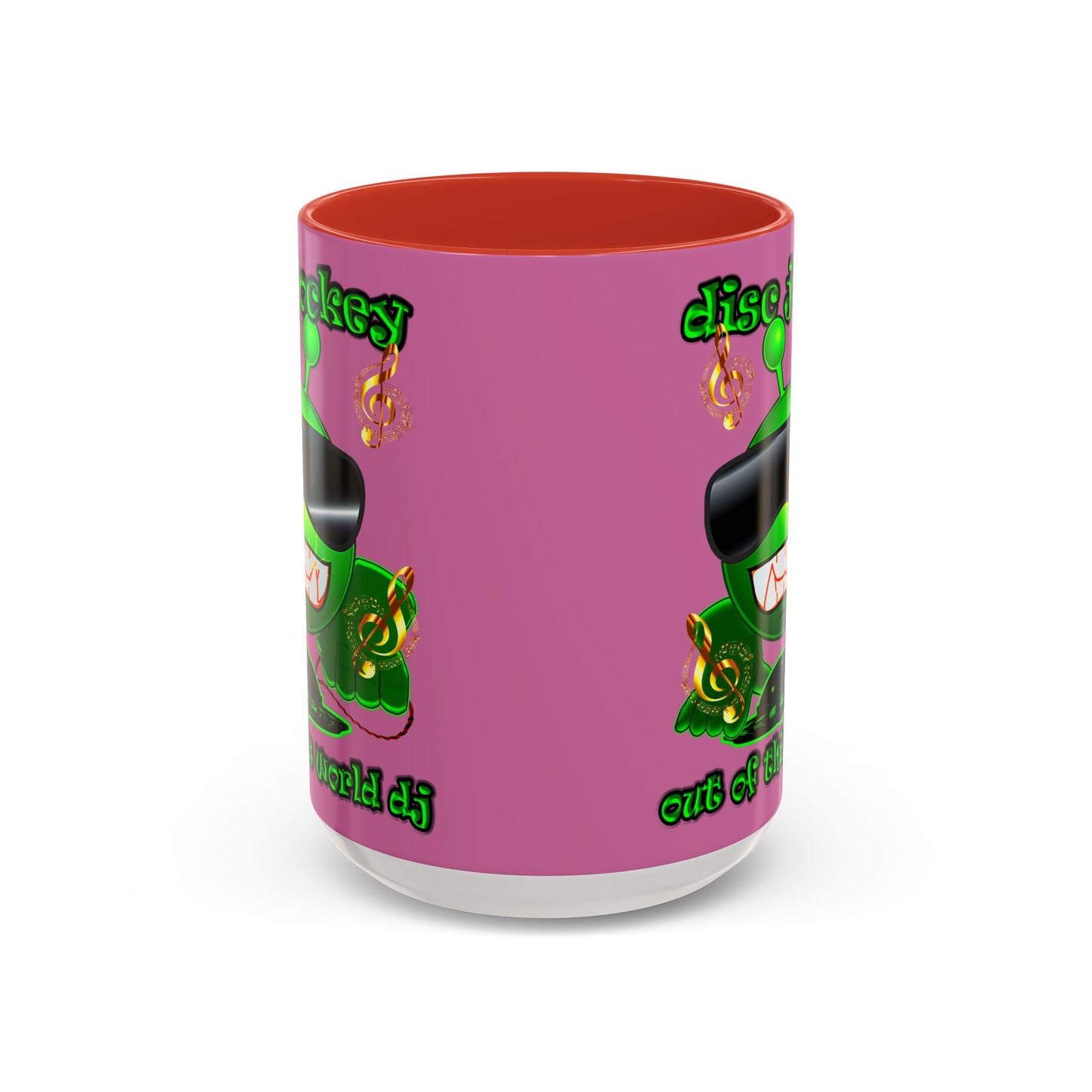 disc jockey - Accent Mug (light pink)