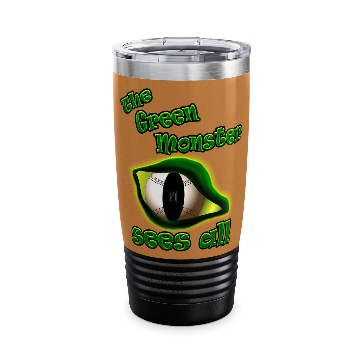 green monster - Ringneck Tumbler, 20oz (light brown)