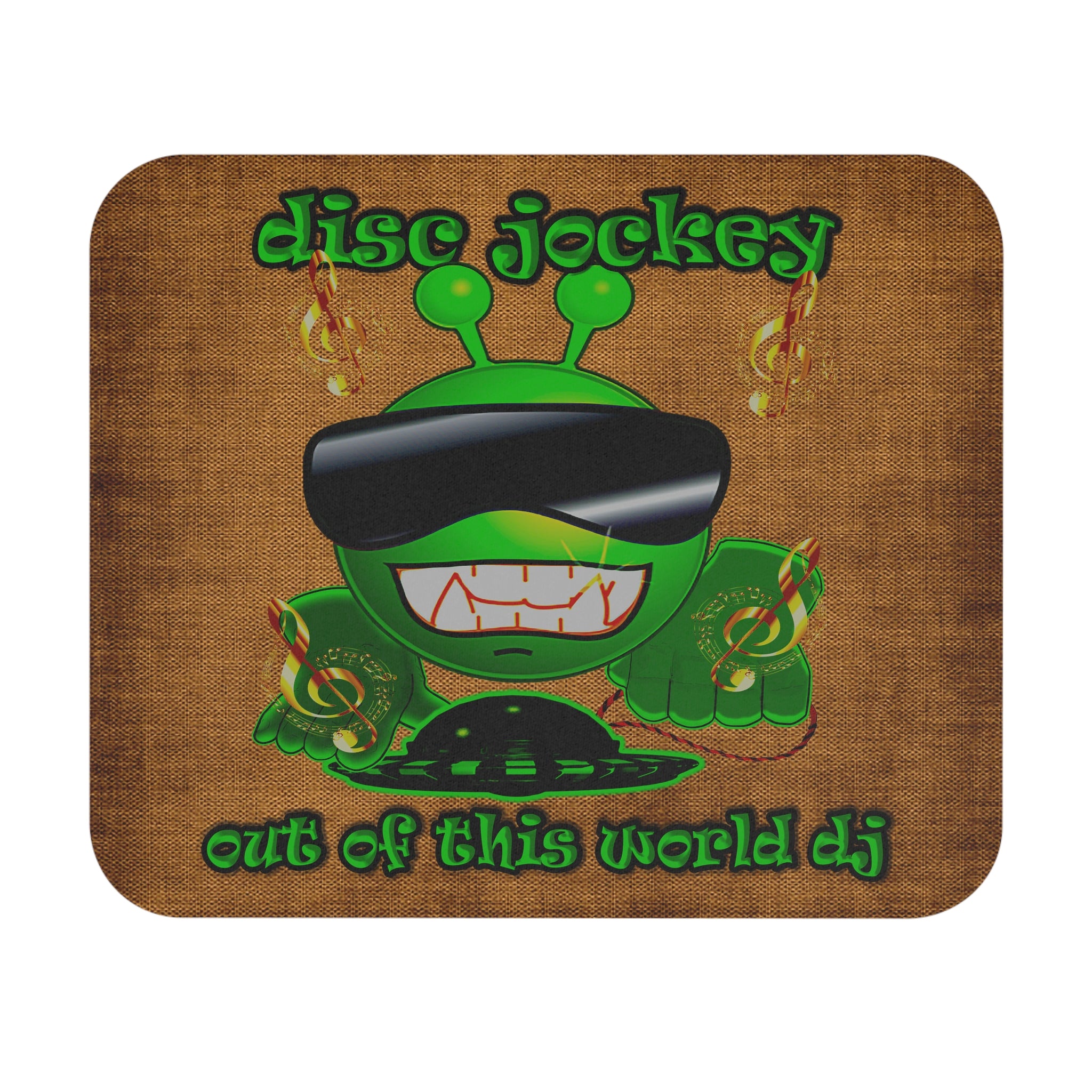 disc jockey - Mouse Pad (Rectangle) (brown papyrus)