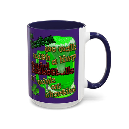 celtics logo - Accent Mug (purple)