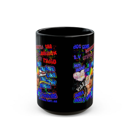 drop the beat - Black Mug