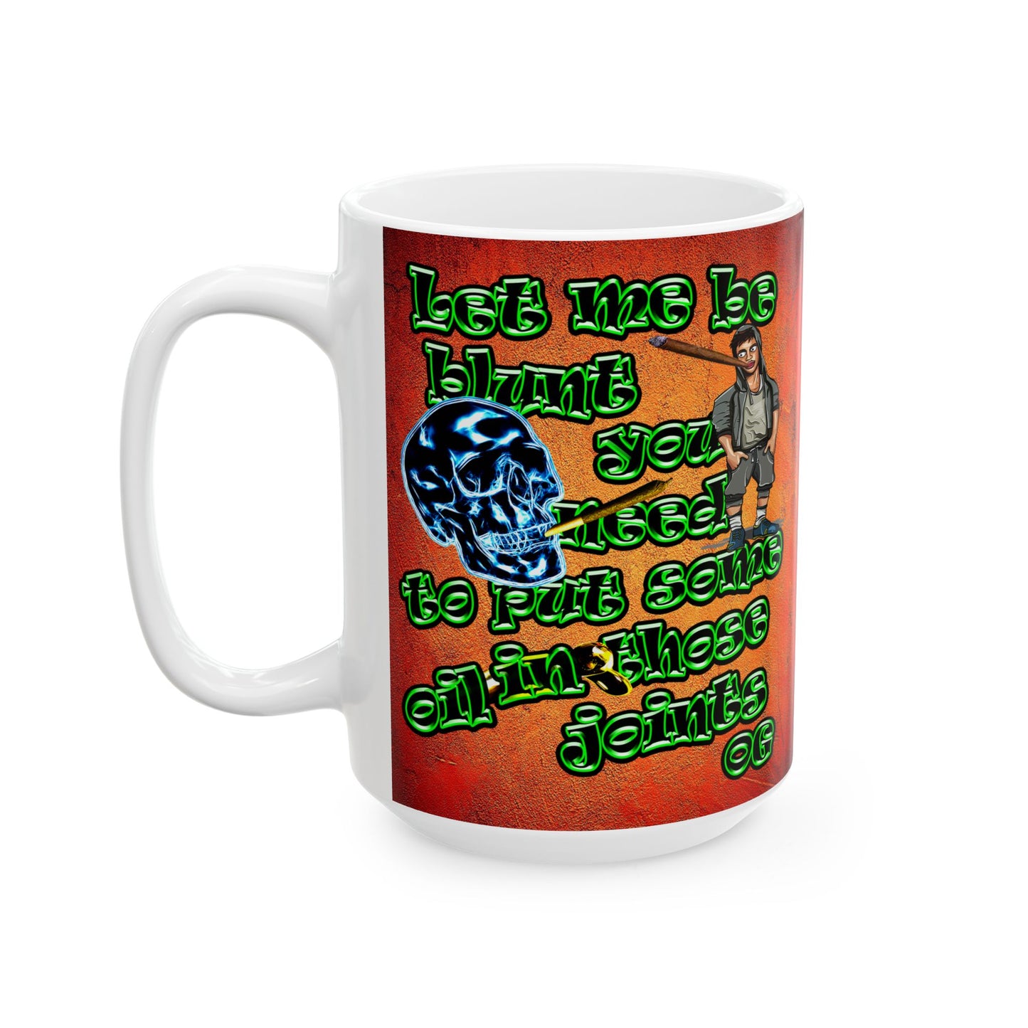 og - White Mug (burnt orange)
