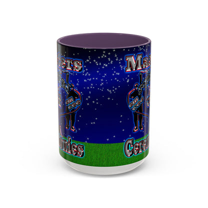 em cee squared - Accent Mug ('snoops' background)